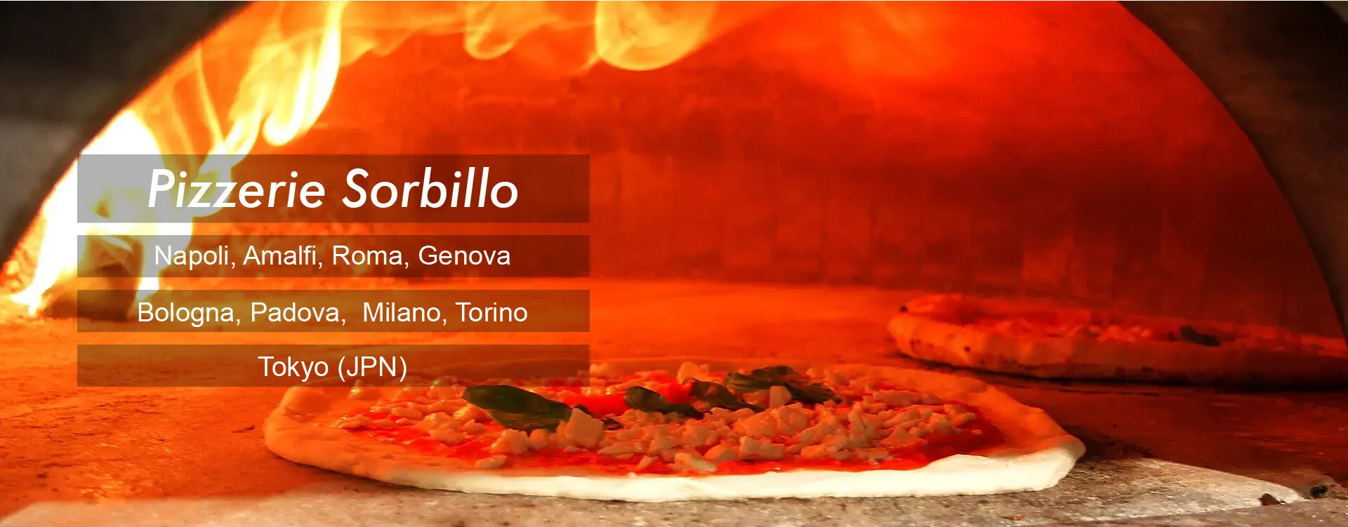 Gino Sorbillo Pizzerie in Napoli, Amalfi, Roma, Genova, Bologna, Padova, Bergamo, Milano, Torino, Ibiza, Miami, Tokyo